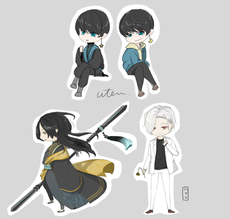 「雨天0時」ちびキャラ集合~!